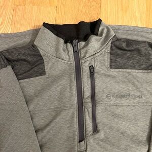 Vineyard Vines Gray Quarter-Zip Pullover